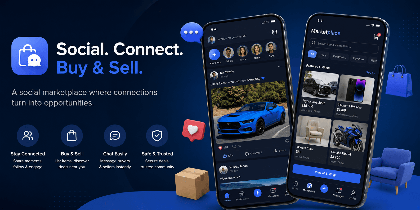 SocialConnect — Social Marketplace Platform