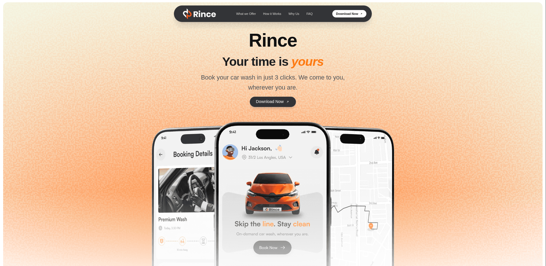 Rince — On-Demand Mobile Car Wash